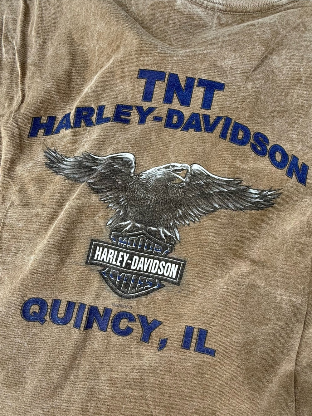 Harley-Davidson Brown Muscle Tank Top men’s size XXL 2XL Quincy IL
